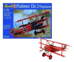 Revell 74116 Starter Kit Fokker Dr.1 Triplane 1/72 