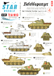 Star Decals 72-A1013 Befehlspanzer # 4. German Command 1/72