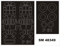 Montex SM48349 P-61A Black Widow GREAT WALL HOBBY