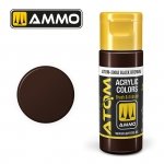 AMMO of Mig Jimenez 20063 ATOM COLOR Black Brown 20ml