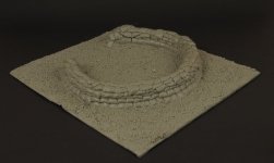 Panzer Art RE35-299 North Africa medium AA artillery stand 1/35
