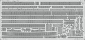 Eduard 53242 DKM Blücher railings TRUMPETER 1/350 