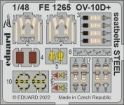 Eduard FE1265 OV-10D+ seatbelts STEEL ICM 1/48