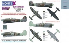 Montex K24090 TYPHOON Ib (CAR DOOR) for AIRFIX 1/24