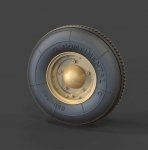 Panzer Art RE35-396 VW Kubelwagen balloon road wheels (Continental) 1/35