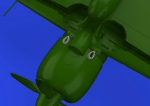 Eduard 648801 A6M3 exhausts PRINT EDUARD 1/48