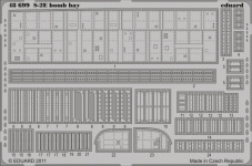 Eduard 48699 S-2E bomb bay 1/48 Kinetic