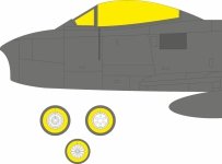 Eduard EX1090 F-86F-25/30 Airfix 1/48