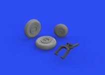 Eduard 648622 MiG-15 wheels BRONCO / HOBBY 2000 1/48