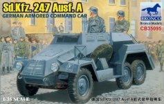 Bronco CB35095 GERMAN Sd.Kfz.247Ausf.A ARMORED COMMAND CAR (1:35)