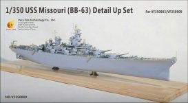 Very Fire VF350009 Uss missouri (BB-63) Detail Up Set (Very Fire 350903,350909) 1/350
