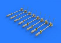 Eduard 648394 British Rocket Projectiles RP-3 60lb S.A.P. 1/48