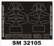 Montex SM32105 SPITFIRE IX TAMIYA