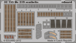 Eduard 32755 He 219 seatbelts 1/32 Revell