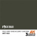 AK Interactive AK11423 Field Grey Base #2 (Grey Uniform) 17ml