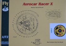 Fly 72017 Avrocar Racer X 1:72
