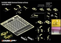 Voyager Model PE35002 WWII German Clamps & Clasp Early Type 2.0 (For All) 1/35
