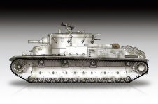 Trumpeter 07151 Soviet T-28 Medium Tank (Riveted) 1:72