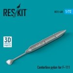 RESKIT RS72-0438 CENTERLINE PYLON FOR F-111 (3D PRINTED) 1/72