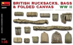 MiniArt 35599 BRITISH RUCKSACKS, BAGS & FOLDED CANVAS WW2 1/35