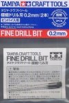 Tamiya 74090 Fine Drill Bit 0.2mm- 2szt