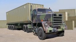 Trumpeter 01015 M915 Tractor with M872 Flatbed trailer / 40FT Container 1/35