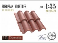 RT-Diorama 35723 European Rooftiles 1/35