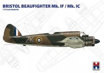 Hobby 2000 72002 Bristol Beaufighter Ic / If 1/72