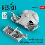 RESKIT RSU48-0179 MI-24 WHEEL BAY WITH LANDING GEAR FOR ZVEZDA KIT 1/48