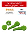 Omask 74806 Fw 190 A-7/A-8/F wheel bay plugs (for Eduard) 1/48