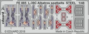 Eduard FE885 L-39C Albatros seatbelts STEEL TRUMPETER 1/48