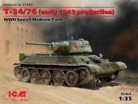 ICM 35365 T-34/76 (early 1943 production) WWII Soviet Medium Tank (1:35)