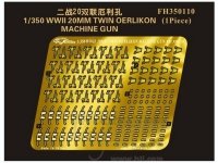 FlyHawk Model FH350110 WWII 20mm Twin Oerlikon Machinegun 1/350