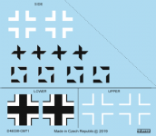 Eduard D48036 Fw 190A-8/ R2 national insignia 1/48 EDUARD