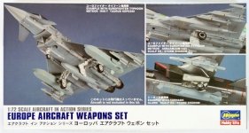 Hasegawa X72-15 Europe Aircraft Weapon Set (1:72)