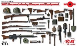 ICM 35678 WWI German Infantry Weapon and Equipment (1:35)