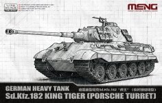 Meng Model 72-010 German Heavy Tank Sd.Kfz. 182 King Tiger (Porsche Turret) 1/72