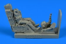 Aerobonus 480175 USAF Fighter Pilot with ejection seat for F-16 1/48 Hasegawa/Tamiya