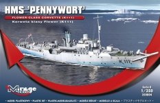 Mirage Hobby 350804 HMS PENNYWORT Flower-Class Corvette 1/350