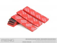 Meng Model MTS-041b High Performance Flexible Sandpaper ( Fine Refill Pack/280 ) ( zestaw do szlifowania - uzupełnienie )