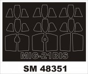 Montex SM48351 MiG-21 Bis EDUARD