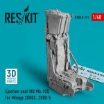 RESKIT RSU48-0191 Ejection seat MB Mk.10Q for Mirage 2000C, 2000-5 (3D Printed) 1/48