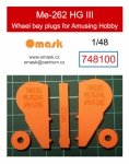 Omask 748100 Me262 HG III wheel bay plugs (for Amusing Hobby) 1/48