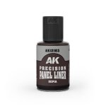 AK Interactive AK12103 SEPIA - PRECISION PANEL LINER 30ml