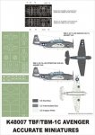 Montex K48007 TBM-1C Avenger  1/48