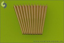 Master SM-700-038 USN 14in/45 (35,6 cm) (12 pcs) - New York (B-34), Nevada (B-36) and Pennsylvania (B-38) classes - fits to USS Arizona model