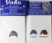 Yahu YMA4834 Me 109 F (Zvezda) 1:48