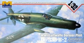 HK Models 01E07 Dornier Do-335 B-2 Zerstorer Pfeil (1:32)