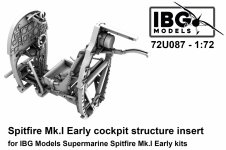 IBG 72U087 Spitfire Mk.I Early cockpit structure insert 1/72