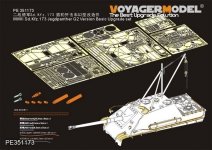 Voyager Model PE351173 WWII Sd.Kfz.173 Jagdpanther G2 Version Basic Upgrade set（For MENG TS-047）1/35